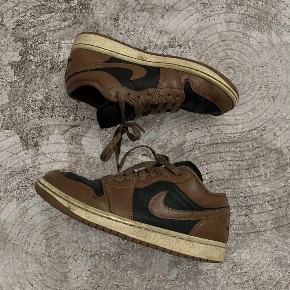 Jordan 1 Low Archaeo Brown trainers sneaker 6.5M Streetwear sportswear skater - Picture 2 of 7